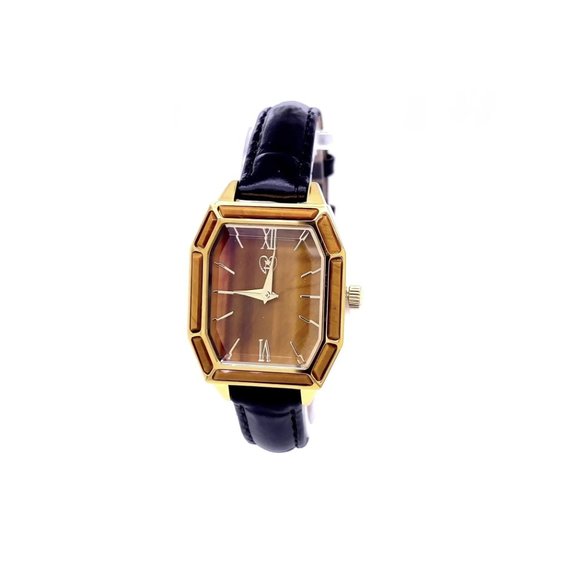 Brown Tiger’s Eye Gemstone Watch, Natural Stone Watch, Brand New, Quartz
